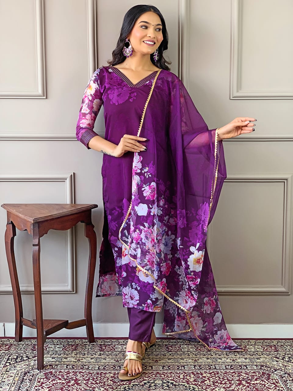 KF 221 Kalaai Printed Embroidery Kurti With Bottom Dupatta Wholesale Price In Surat